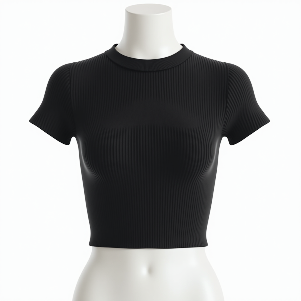 The Théa Travel Set — Crop Top Minimalist in Black