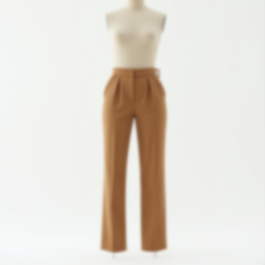 The Théa Travel Set — Straight-Cut Pants in Camel